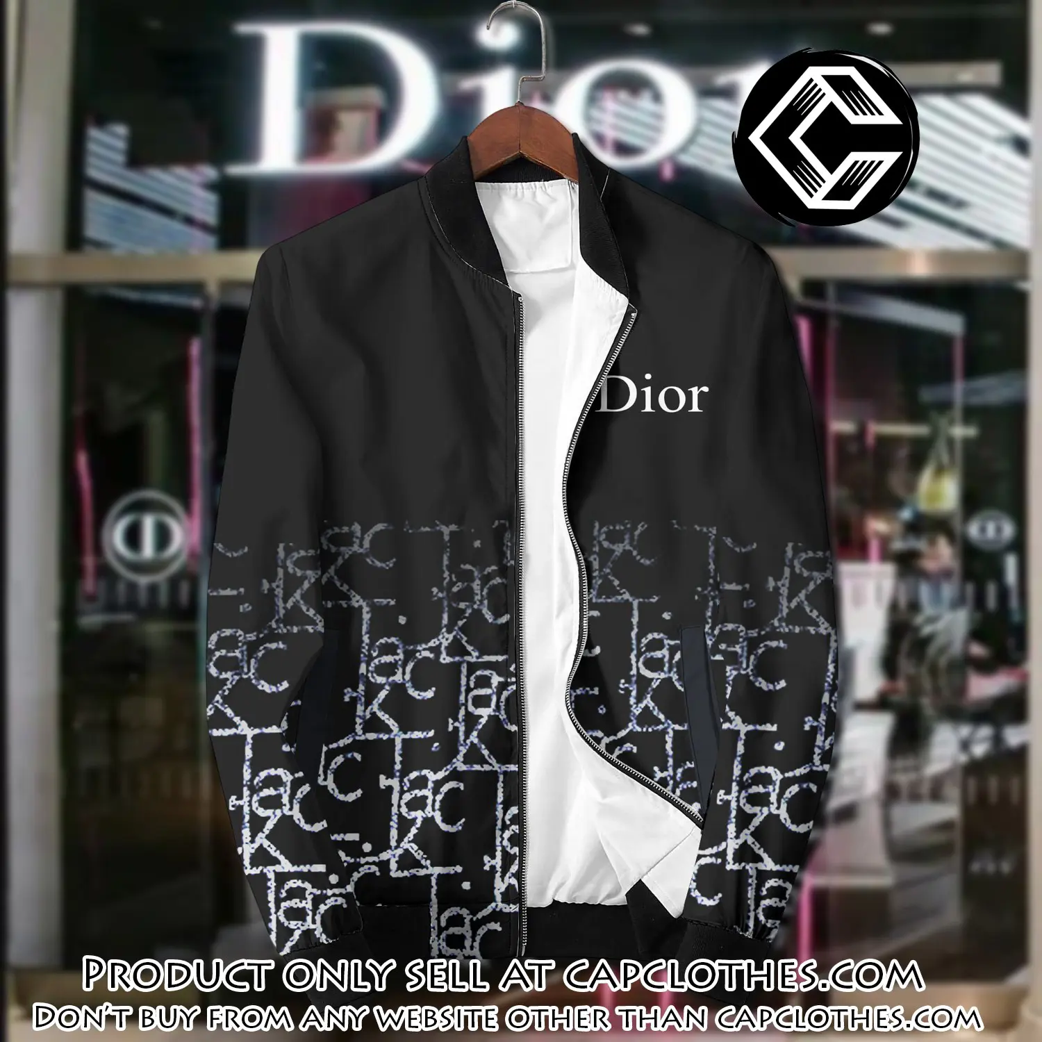 Dior luxury brand varsity zipper jacket vst1029 cc1513528